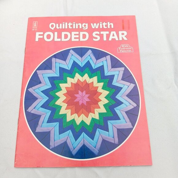 VTG Quilting with Folded Star Instruction Booklet Magazine + Full Size Patterns - Picture 1 of 6